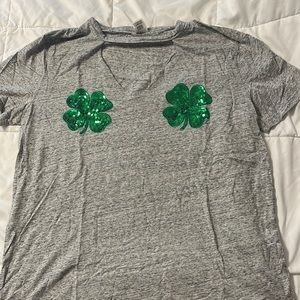Pink by Victoria’s Secret sequin St. Patrick’s Day shirt